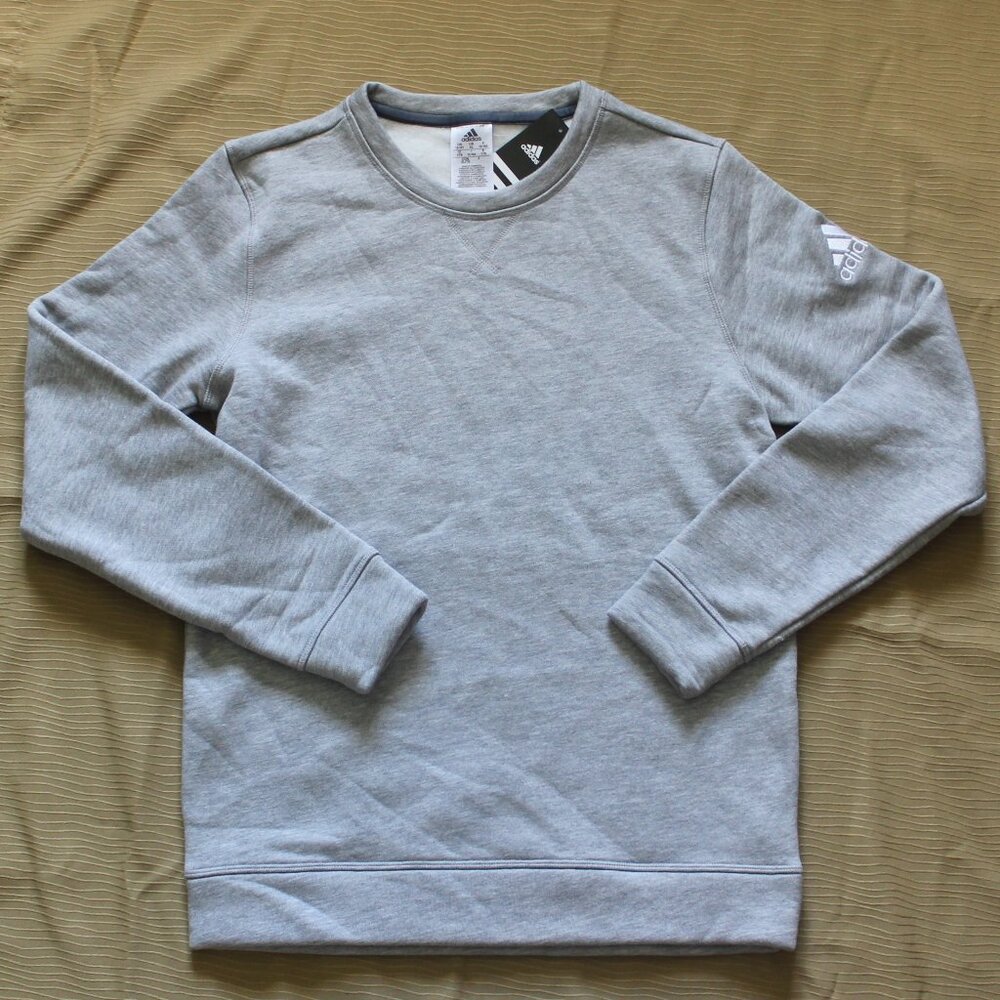 Adidas Fleece Crew Sweatshirts Youth, Boys, S-XL